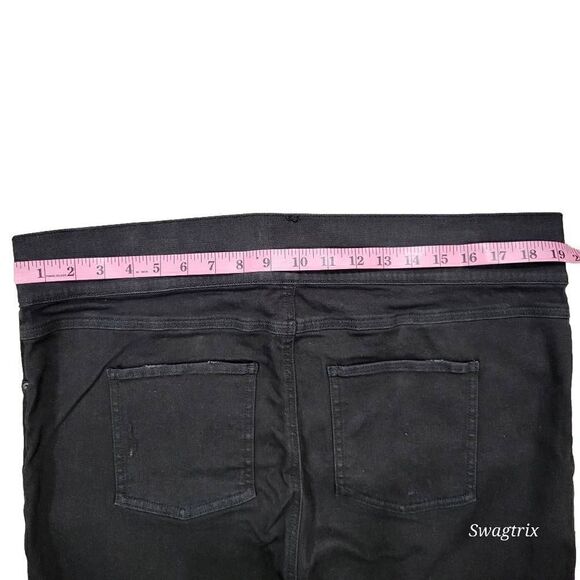 Spanx Jeggings Skinny Leg Pants Women's‎ Plus Size 3X Stretch Distressed Raw Hem - Picture 5 of 7